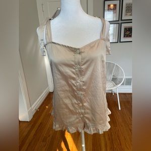 Plum Pretty Sugar Satin Tie Tank 🪩